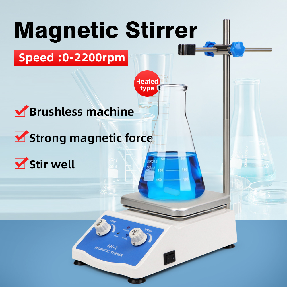 Lab Magnetic Stirrer Hot Plate - SH-2 Нагревательная магнитная мешалка 2000 мл
