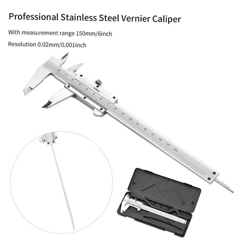 Digital Caliper 150Mm Stainless Steel - Профессиональный штангенциркуль из нержавеющей стали 0-150