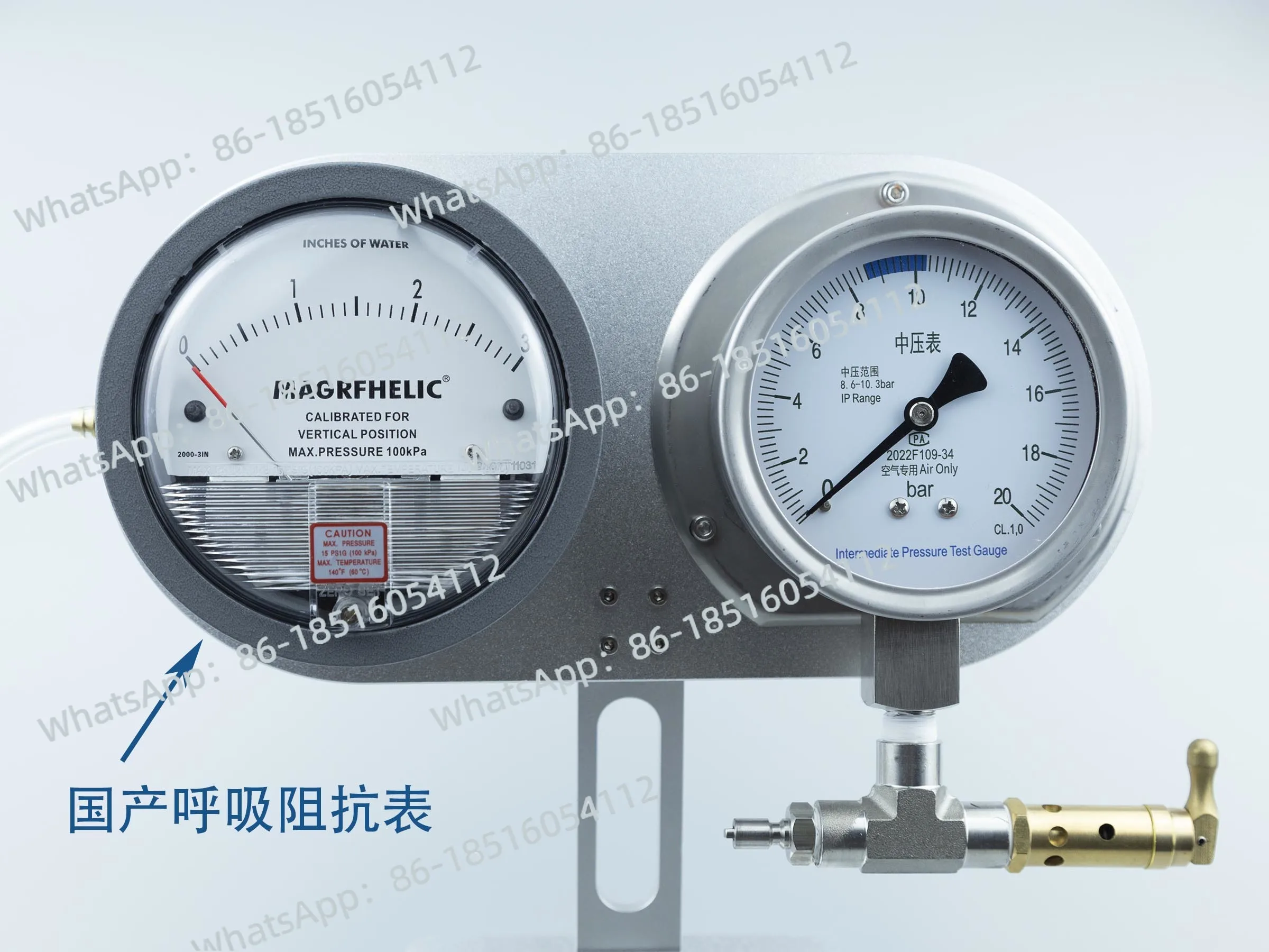 Test Instruments - Инструмент для проверки регуляторов дайвинг-снаряжения, прибор