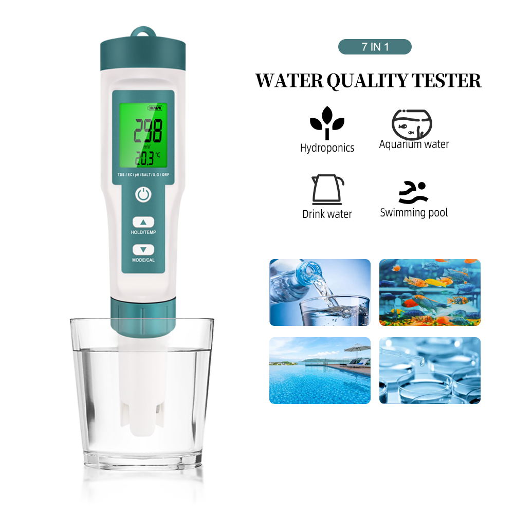 Ph Meter Digital Water Tester - 7 в 1 цифровой тестер качества
