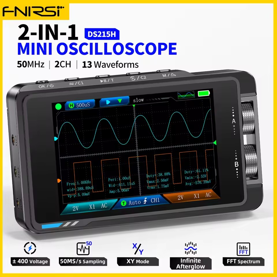 Портативный цифровой осциллогр – обзор и цена Fnirsi Digital Oscilloscope Handheld