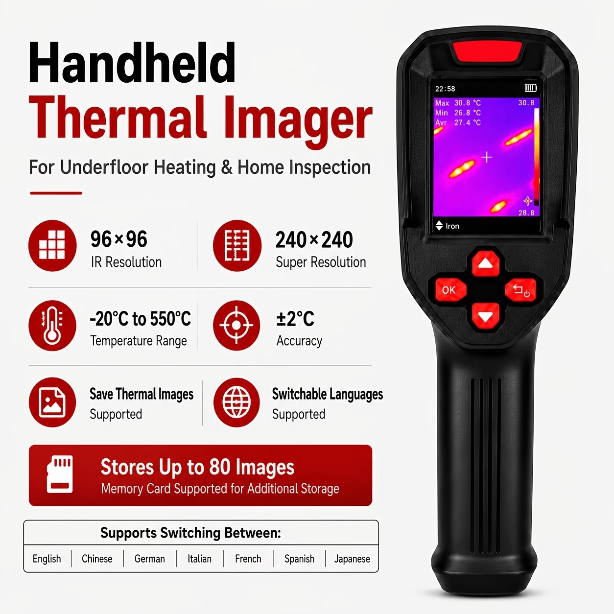 USB-заряжаемая тепловизионная  – обзор и цена Thermal Imaging Camera Pcb Repair
