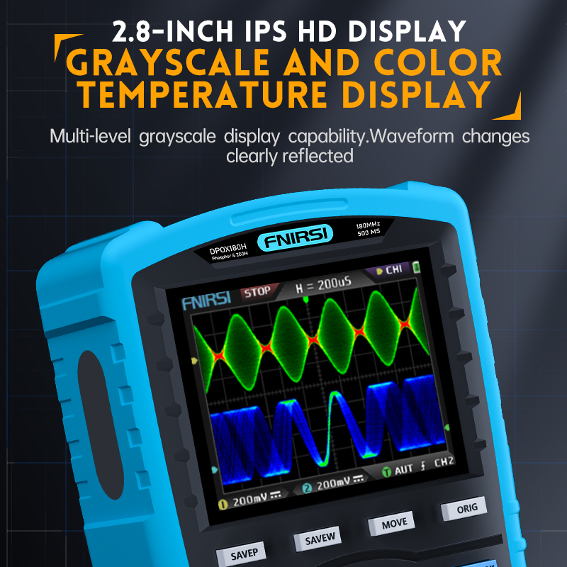 FNIRSI DPOX180H – портативный  – обзор и цена Fnirsi Digital Oscilloscope Handheld