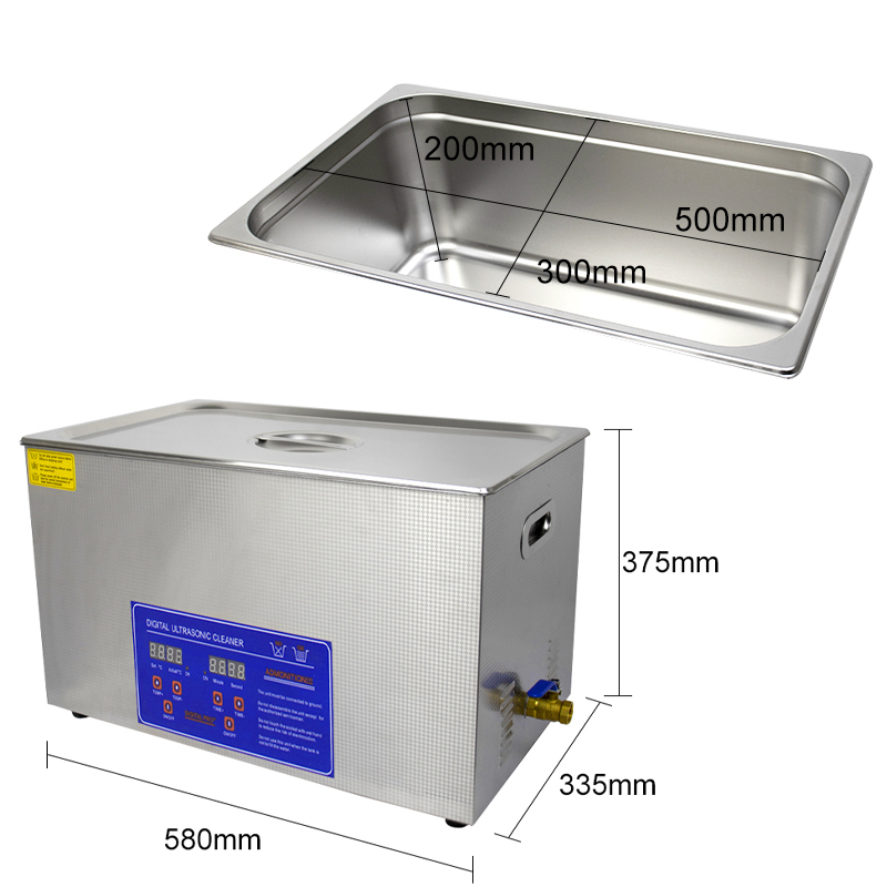 Ультразвуковая цифровая мойка  – обзор и цена Ultrasonic Cleaner 30L Industrial