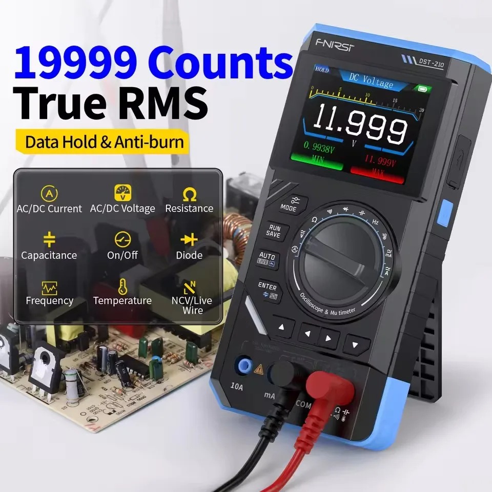 Цифровой мультиметр DST210 3-в – обзор и цена Fnirsi Digital Oscilloscope Handheld