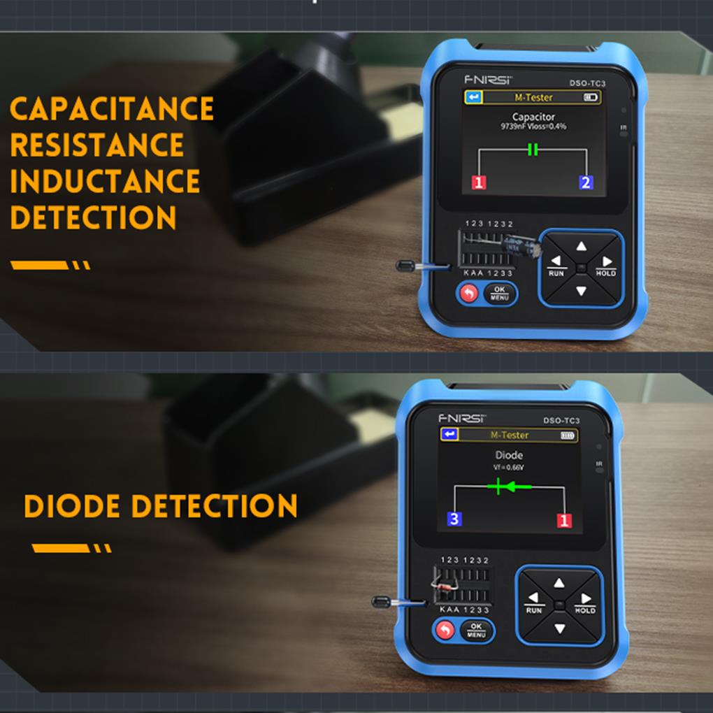 Портативный цифровой мини-Осци – обзор и цена Fnirsi Digital Oscilloscope Handheld